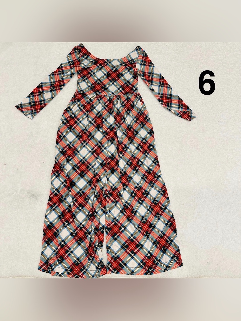 Dreamiere PRANCER'S PLAID holiday Christmas leggy romper jumpsuits 6